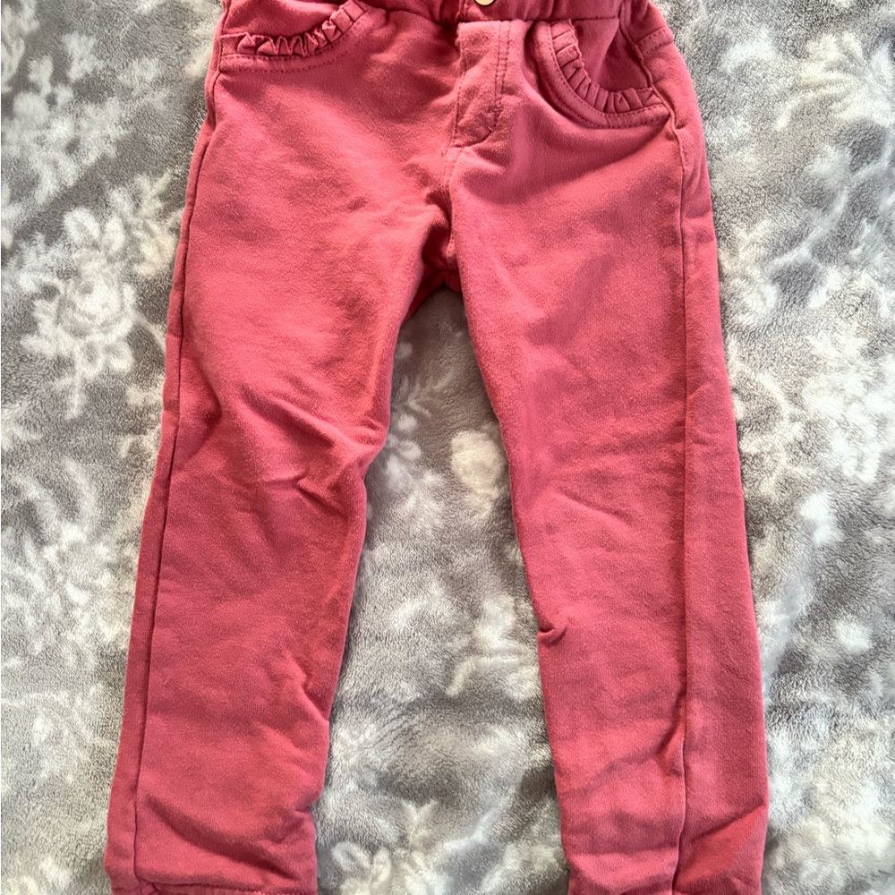 Mayoral Pink Ruffle Joggers